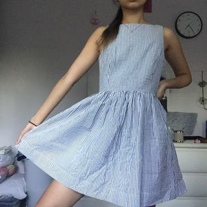 American apparel seersucker stripe Lola dress